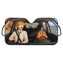 Denji X Pochita Chainsaw Man Car Auto Sunshades