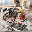 Denji x Makima Chainsaw Man Japan Ink Style Rectangular Area Rug