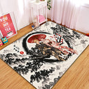 Denji x Makima Chainsaw Man Japan Ink Style Rectangular Area Rug