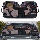 Denji x Reze Chainsaw Man Custom Car Windshield Sunshades