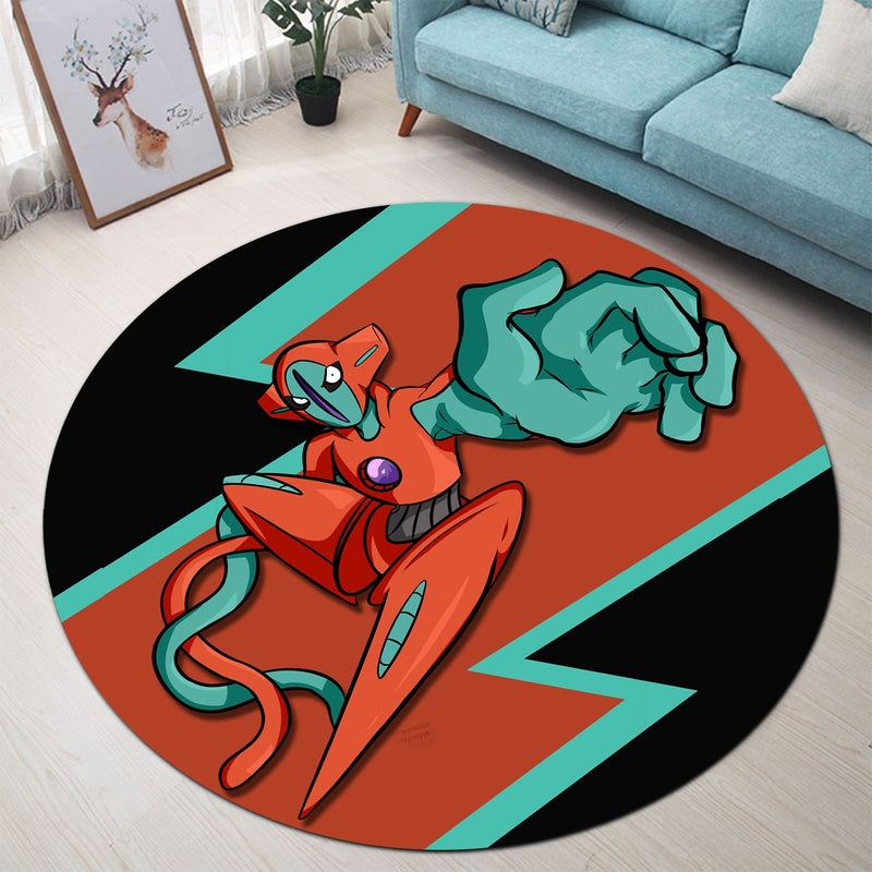 Deoxys Pokemon Round Rug