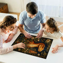 Dinosaur Raptor in Bloom Jigsaw Puzzle