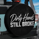 Dirty Hands Still Broke Car Spare Tire Cover