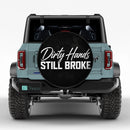 Dirty Hands Still Broke Car Spare Tire Cover