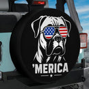 Merica Boxer Dog Car Spare Tire Cover