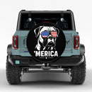 Merica Boxer Dog Car Spare Tire Cover