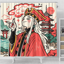 Doma Demon Slayer Anime Japan Ink Style Shower Curtain