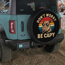 Don't Worry Be Capy Car Spare Tire Cover