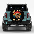 Don't Worry Be Capy Car Spare Tire Cover