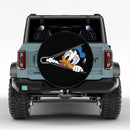 Donal Duck Unzipped Jeep Car Spare Tire Cover
