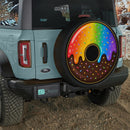 Donut Chocolate Rainbow Car Spare Tire Cover