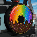 Donut Chocolate Rainbow Car Spare Tire Cover