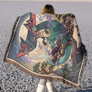 Dragapult Pokemon Japan Style Woven Throw Blanket
