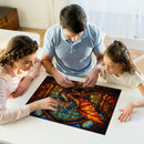 Dragon Stained Glass Jigsaw Puzzle