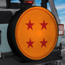 Dragon Ball 4 Star Custom Jeep Wheel Cover With Camera Hole