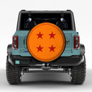 Dragon Ball 4 Star Custom Jeep Wheel Cover With Camera Hole