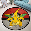 Dragonite Pokemon Ball Round Rug