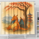 Charizard Pokemon Japan Shower Curtain