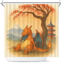 Charizard Pokemon Japan Shower Curtain