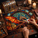 Dragon Stained Glass Jigsaw Puzzle