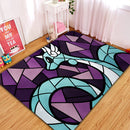 Dragonair Pokemon Stained Glass Rectangular Area Rug
