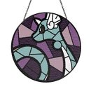 Dragonair Pokemon Round Stained Glass Suncatcher