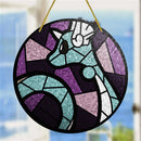 Dragonair Pokemon Round Stained Glass Suncatcher