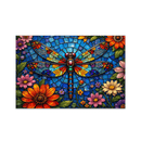 Dragonfly Stained Glass Jigsaw Puzzle