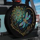 Dragonfly Whisper Words Of Wisdom Let It Be Car Spare Tire Cover