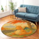 Dragonite Pokemon Japan Autumn Round Rug