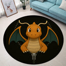 Dragonite Pokemon Zipper Round Rug