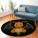 Dragonite Pokemon Zipper Round Rug