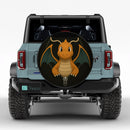 Dragonite Pokemon Zipper Jeep Car Spare Tire Cover
