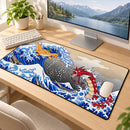 Dragonite x Shiny Red Gyarados The Great Wave Desk Mat