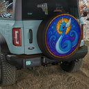 Dragonair Pokemon Stained Glass Jeep Car Spare Tire Cover