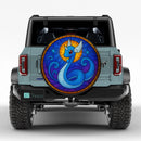 Dragonair Pokemon Stained Glass Jeep Car Spare Tire Cover