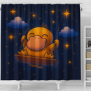 Dreamy Swing Psyduck Pokemon Shower Curtain