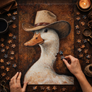 Cowboy Duck Jigsaw Puzzle