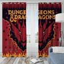 Dungeons & Dragons Christmas Window Curtain