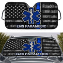 EMS Paramedic American Flag Custom Car Windshield Sunshades