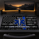 EMS Paramedic American Flag Desk Mat