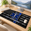 EMS Paramedic American Flag Desk Mat