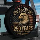 Eagle American Flag 250 Years Car Spare Tire Cover