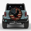 Eagle American Flag Vintage Car Spare Tire Cover