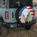Eagle US Flag Jeep Car Spare Tire Cover