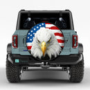 Eagle US Flag Jeep Car Spare Tire Cover