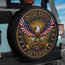 US Veteran Eagle Patriotic Car Spare Tire Cover