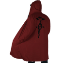 Edward Elric Full Metal Alchemist Hooded Fleece Cloak Coat