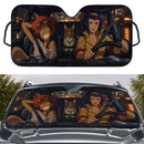 Edward Wong Faye Valentine Erin Dog Cowboy Bebop Car Auto Sunshades