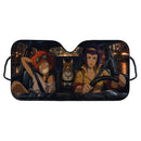 Edward Wong Faye Valentine Erin Dog Cowboy Bebop Car Auto Sunshades